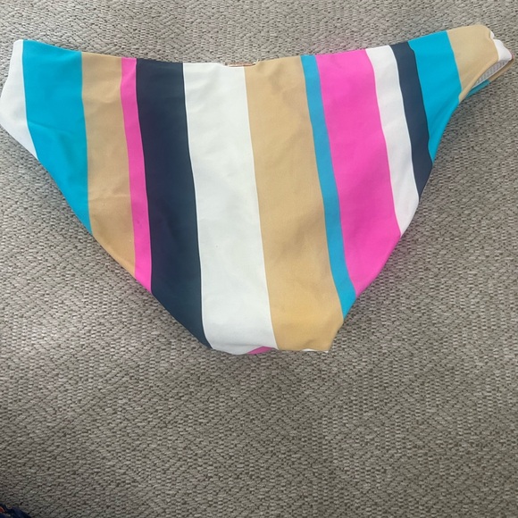 Raisins Pink and Blue Bikini Bold Stripes - Picture 2 of 5
